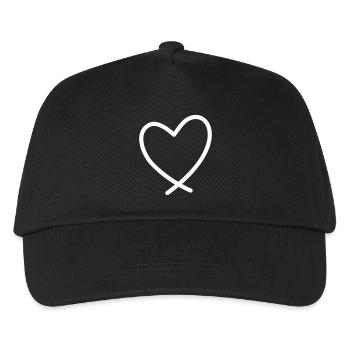 Heart Love Symbol Gift Birthday Friendship - Kids’ Baseball Cap - black - Front