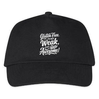 Gluten Free Weak Awesome Humor - Kids’ Baseball Cap - black - Front