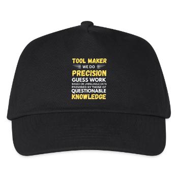 Toolmaker Nous faisons des suppositions précises Drôle - Casquette de baseball Enfant - noir - Devant
