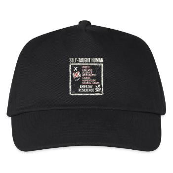 Self Taught Human - Kinder Basecap - Schwarz - Vorne