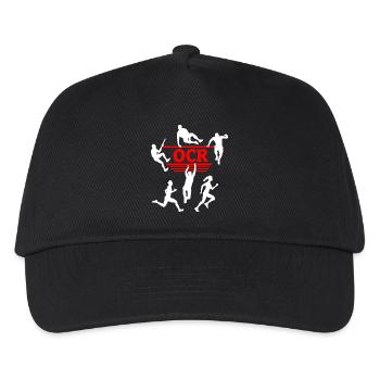 OCR Red – Obstacle Silhouette Design - Kids’ Baseball Cap - black - Front