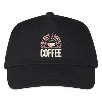 Dark Roast Soul Coffee - Kids’ Baseball Cap - black - Front