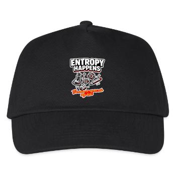 Entropy happens at the desk - Kids’ Baseball Cap - black - Front