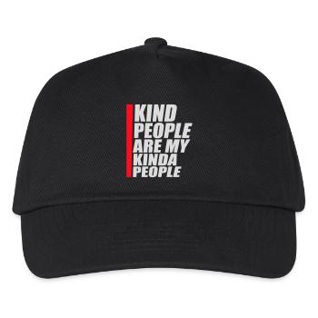 Kind People Are My Kinda People Friendliness - Kids’ Baseball Cap - black - Front
