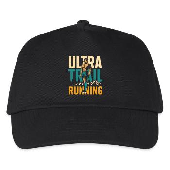 Ultra Trail Running - Kids’ Baseball Cap - black - Front