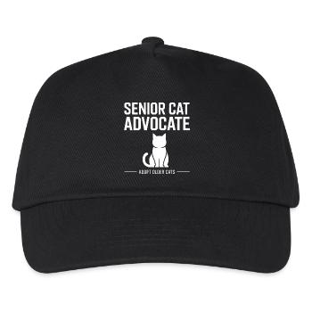 Senior Cat Advocate - Kids’ Baseball Cap - black - Front