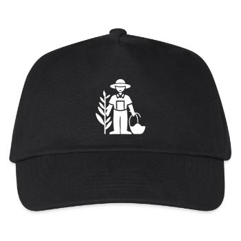 Farmer Bauer - Kinder Basecap - Schwarz - Vorne