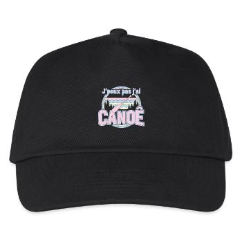 J'peux pas j'ai CANOË pastel - Casquette de baseball Enfant - noir - Devant