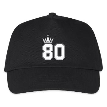 80_krone- - Kids’ Baseball Cap - black - Front