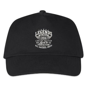 1966 Vintage Born Legends Vintage Birthday - Kids’ Baseball Cap - black - Front