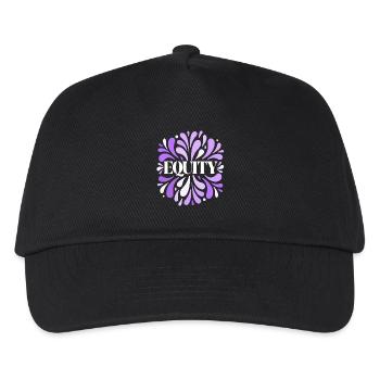 Fairness Purple Burst Floral - Kinder Basecap - Schwarz - Vorne