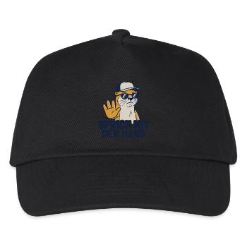 Cooler Spruch Lustiger Otter - Kinder Basecap - Schwarz - Vorne