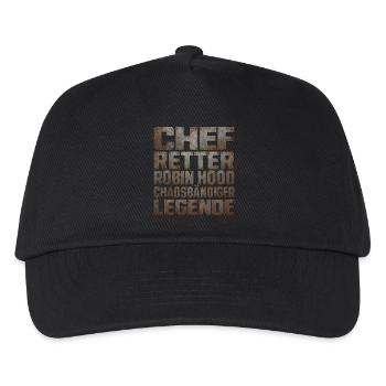 Légende du Sauveur en chef Robin des Bois - Casquette de baseball Enfant - noir - Devant