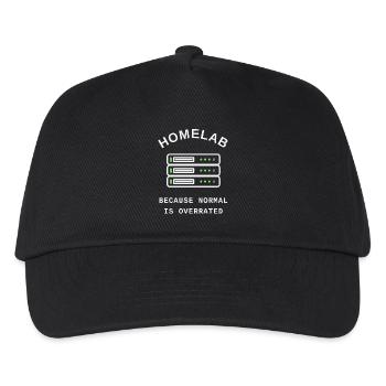 Homelab – Because Normal Is Overrated - Kids’ Baseball Cap - black - Front