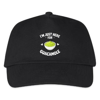 Guacamole Avocado Guac Dip Geschenk - Kinder Basecap - Schwarz - Vorne