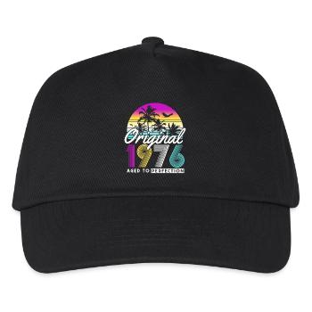 Cadeau d’anniversaire vintage 1976 50 ans rétro - Casquette de baseball Enfant - noir - Devant