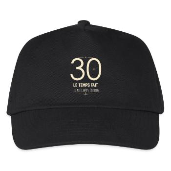 30 Ans Le Temps Fait Les Meilleures Éditions - Casquette de baseball Enfant - noir - Devant
