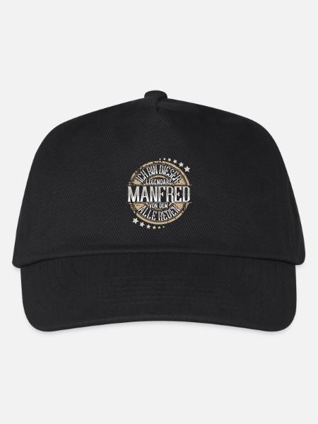 Manfred - Kinder Basecap - Schwarz
