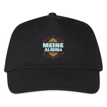 Almina - Kinder Basecap - Schwarz - Vorne