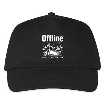 Offline am See - Kinder Basecap - Schwarz - Vorne