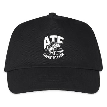 ATF – Away To Fish - Kids’ Baseball Cap - black - Front