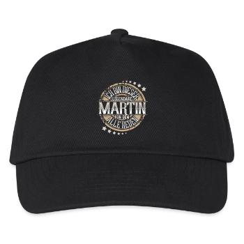 Martin - Kinder Basecap - Schwarz - Vorne