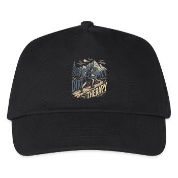 Course sur sentier - Thérapie de la saleté - Casquette de baseball Enfant - noir - Devant