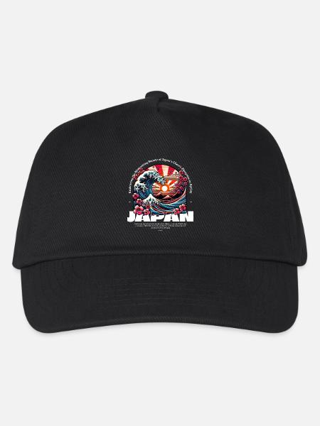 Japan Blossoming Beauty Sakura Wave - Kinder Basecap - Schwarz