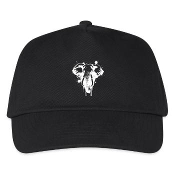 Elephant Splash White Splash - Kinder Basecap - Schwarz - Vorne