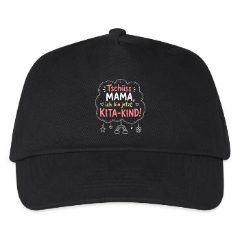 Kita-Kind Abschied von Mama - Kinder Basecap - Schwarz - Vorne
