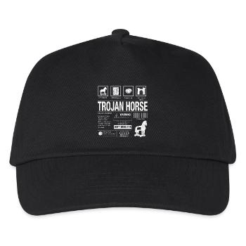 Trojan Horse Motif - Kids’ Baseball Cap - black - Front