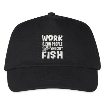 Fishing Humor - Fisherman Coworker Gift - Kids’ Baseball Cap - black - Front