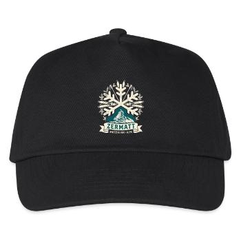 Vintage Zermatt Switzerland Alps - Kids’ Baseball Cap - black - Front
