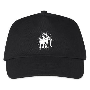 Elephant Street Art White - Kids’ Baseball Cap - black - Front