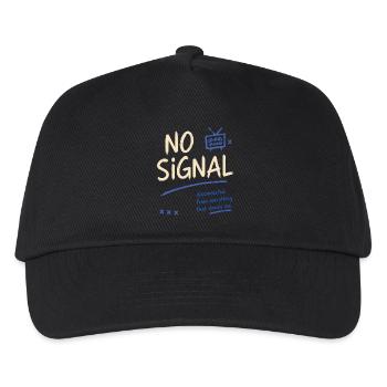 No Signal – Disconnected Vibes - Kids’ Baseball Cap - black - Front