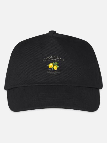 Limoncello – Amalfiküste - Kinder Basecap - Schwarz