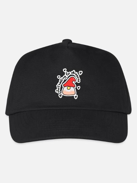Just Waiting for christmas - Kinder Basecap - Schwarz