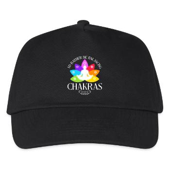 Chakra Balance - Meditation - Kinder Basecap - Schwarz - Vorne