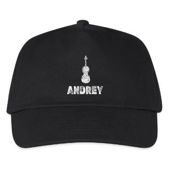 Geige Andrey - Kinder Basecap - Schwarz - Vorne