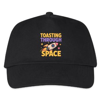 Toast-Rakete – Toasting Through Space - Kinder Basecap - Schwarz - Vorne