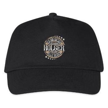 Holger - Kinder Basecap - Schwarz - Vorne