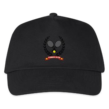 tennis - Kinder Basecap - Schwarz - Vorne