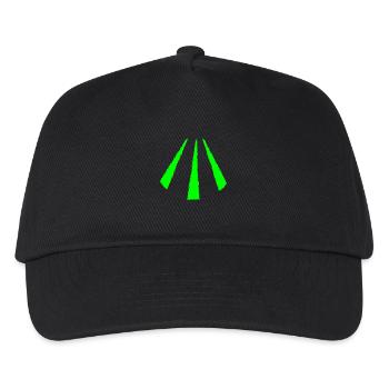 Keltisches Symbol Awen grün - Kinder Basecap - Schwarz - Vorne