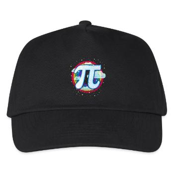 Pi (Regenbogen) - Kinder Basecap - Schwarz - Vorne