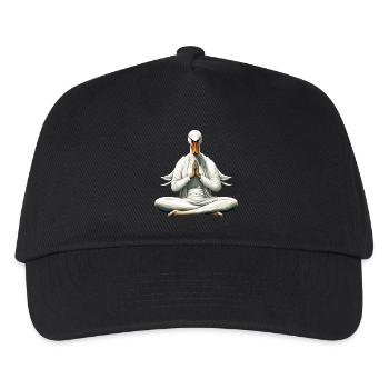 Schwäne Yoga - Kinder Basecap - Schwarz - Vorne