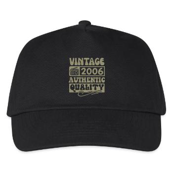 Authentic 2006 Millésime 2006 - Vintage 2006 Rétro - Casquette de baseball Enfant - noir - Devant