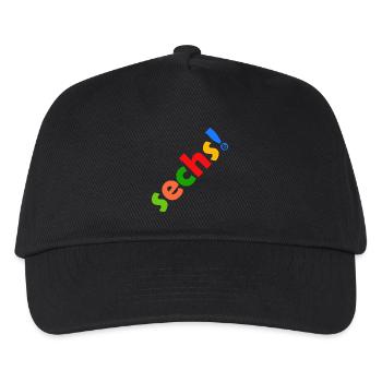 SECHS 6 JAHRE 6. GEBURTSTAG - Kinder Basecap - Schwarz - Vorne
