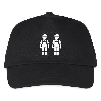 Équipe d’ouvriers du bâtiment - Casquette de baseball Enfant - noir - Devant