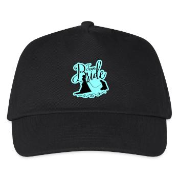 Team Braut Hochzeit Junggesellinnen - Kinder Basecap - Schwarz - Vorne