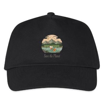 Save the Planet - Kids’ Baseball Cap - black - Front